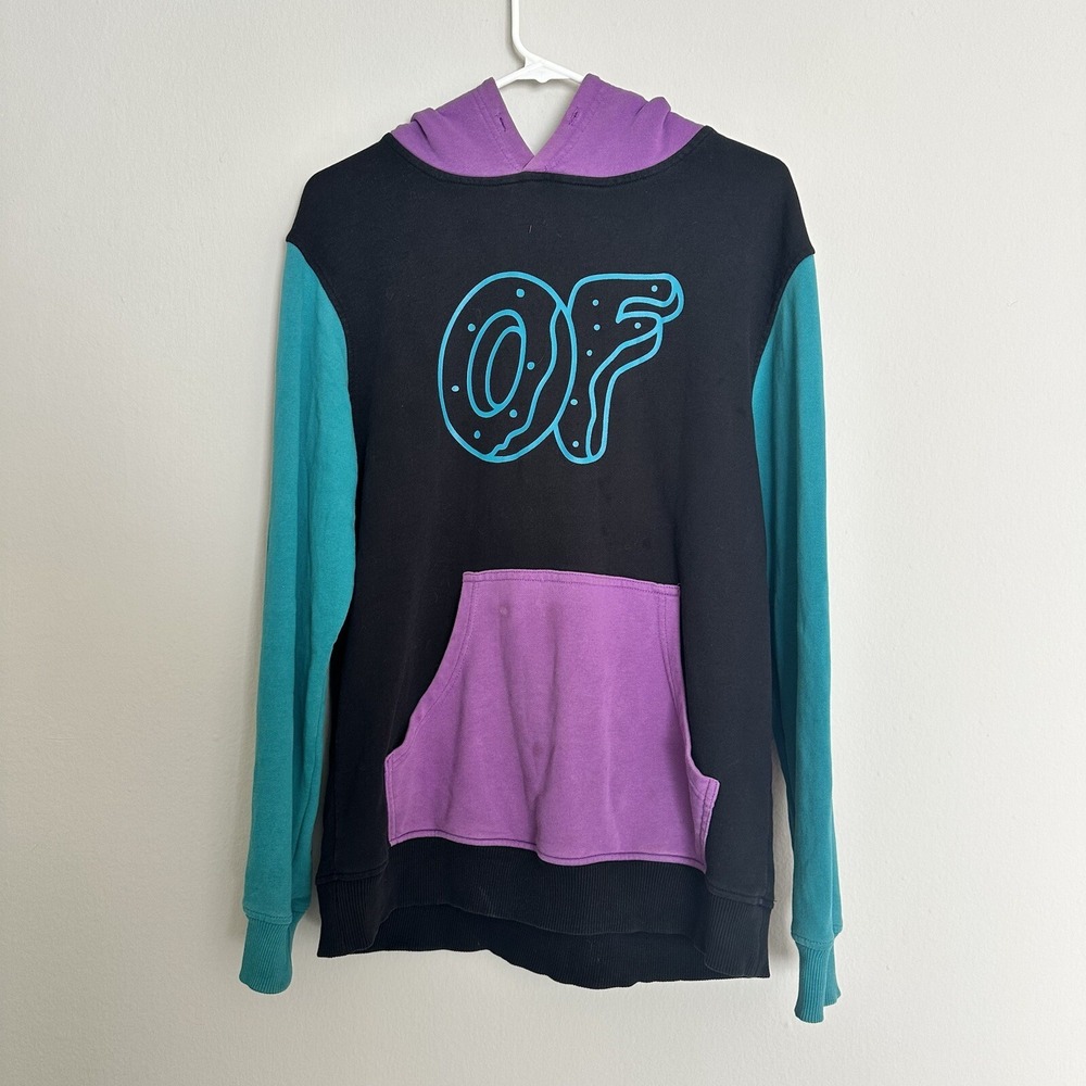 Odd Future‎ Mens M Medium OFWGKTA Colorblock Sweatshirt Hoodie